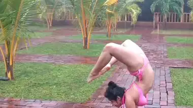 380px x 214px - Desi Outdoor Gymnastics By Desi Girl Akshara In Bikini indian amateur sex