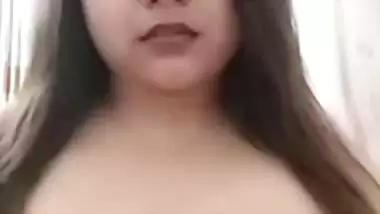 Chubby tanker maal huge boobs showing on video call