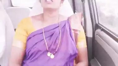Indian maid car sex Telugu dirty talks.