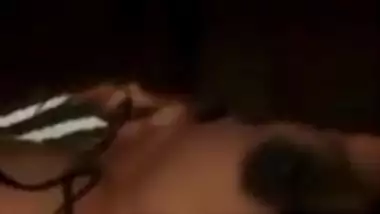 Indian female reveals natural XXX boobs and slowly masturbates