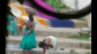 Local Desi Girls Taking Bath Outdoor