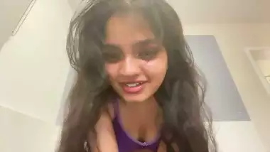 Sexy babe teases her viewers on an adult webcam in NRI porn