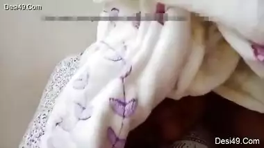 Pretty Desi female wakes up with the idea of filming XXX video