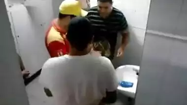 Desi Group sex inside baths with a desi hotty