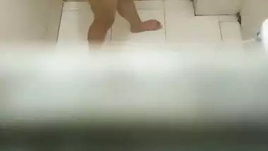 Neighbor desi aunty Shower spy video